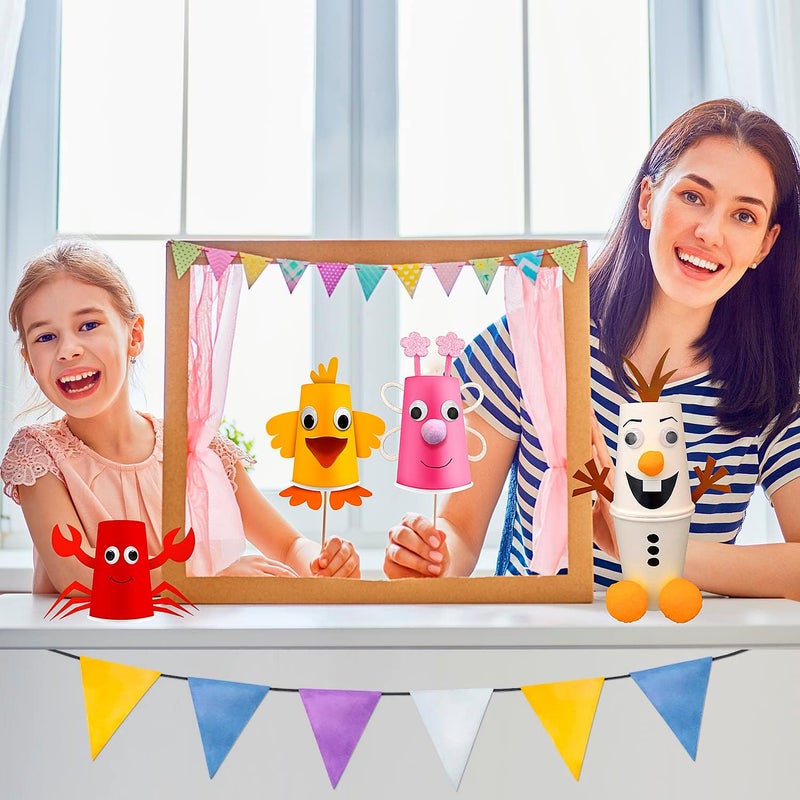 LC Crafts Arts and Crafts for Toddlers & Kids Ages 3-6 – Paper Cup Craft Kit, 8 Animal Projects – Fun Preschool Activity for Girls & Boys - Image 5